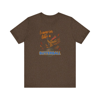 Like a Butterball — Miley Cyrus Thanksgiving Parody Retro Tee (Dark)
