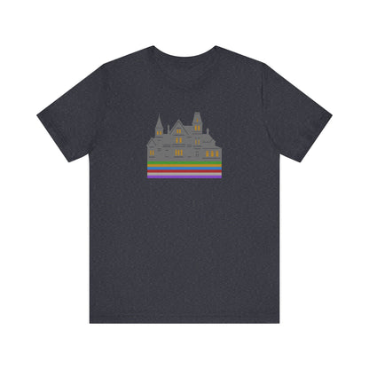 Welcome to Hill House (Off Route 41) — Clue Retro Tee (Dark)