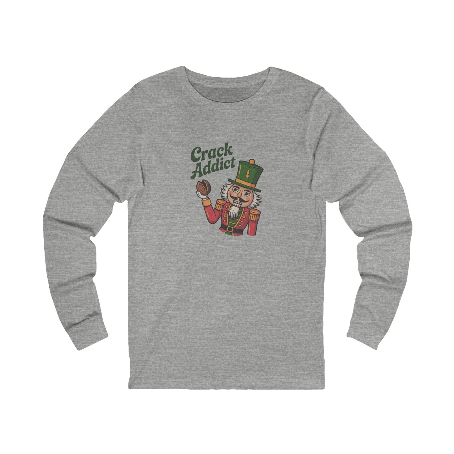 Crack Addict Nutcracker — Vintage Christmas Long Sleeve (Light)