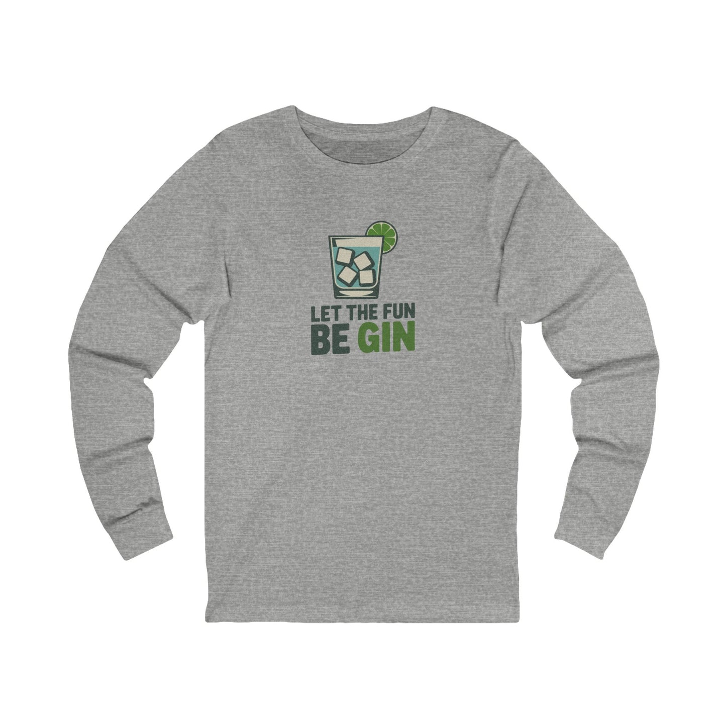 Party Starter: Let the Fun Be Gin – Cocktail Retro Long Sleeve (Light)