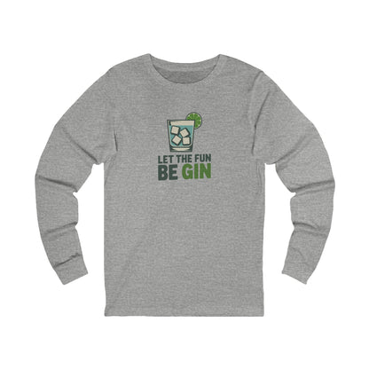 Party Starter: Let the Fun Be Gin – Cocktail Retro Long Sleeve (Light)