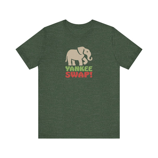 Yankee Swap! Christmas Party — Michael Scott Retro Tee (Dark)
