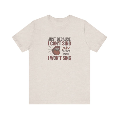 Sing Like Nobody’s Listening — Retro Tee (Light)