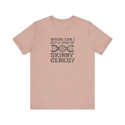 Pair of Skinny Genes — Retro Graphic Tee (Light)
