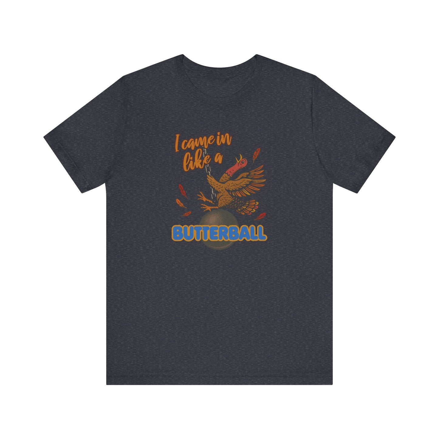 Like a Butterball — Miley Cyrus Thanksgiving Parody Retro Tee (Dark)