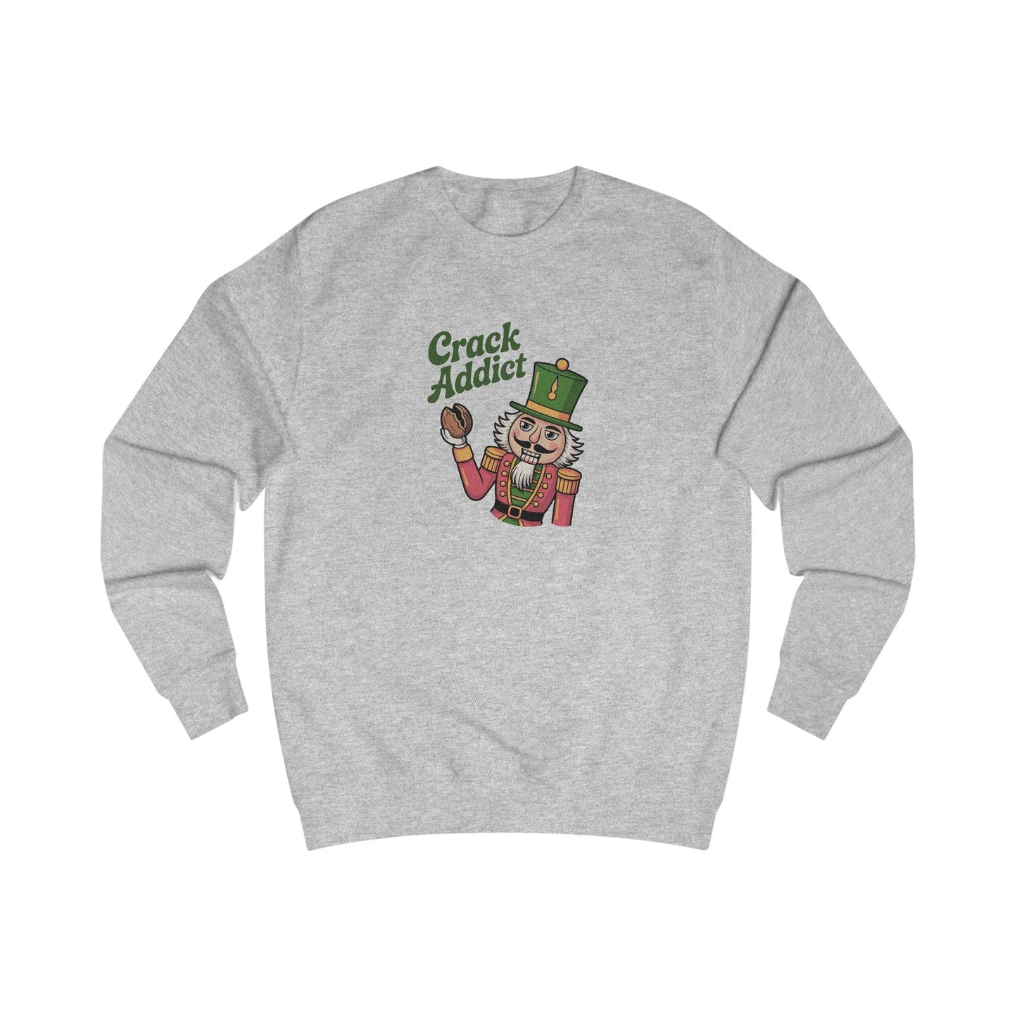 Crack Addict Nutcracker — Vintage Christmas Sweatshirt (Light)