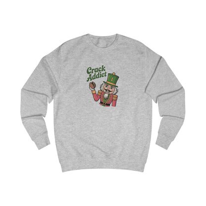 Crack Addict Nutcracker — Vintage Christmas Sweatshirt (Light)