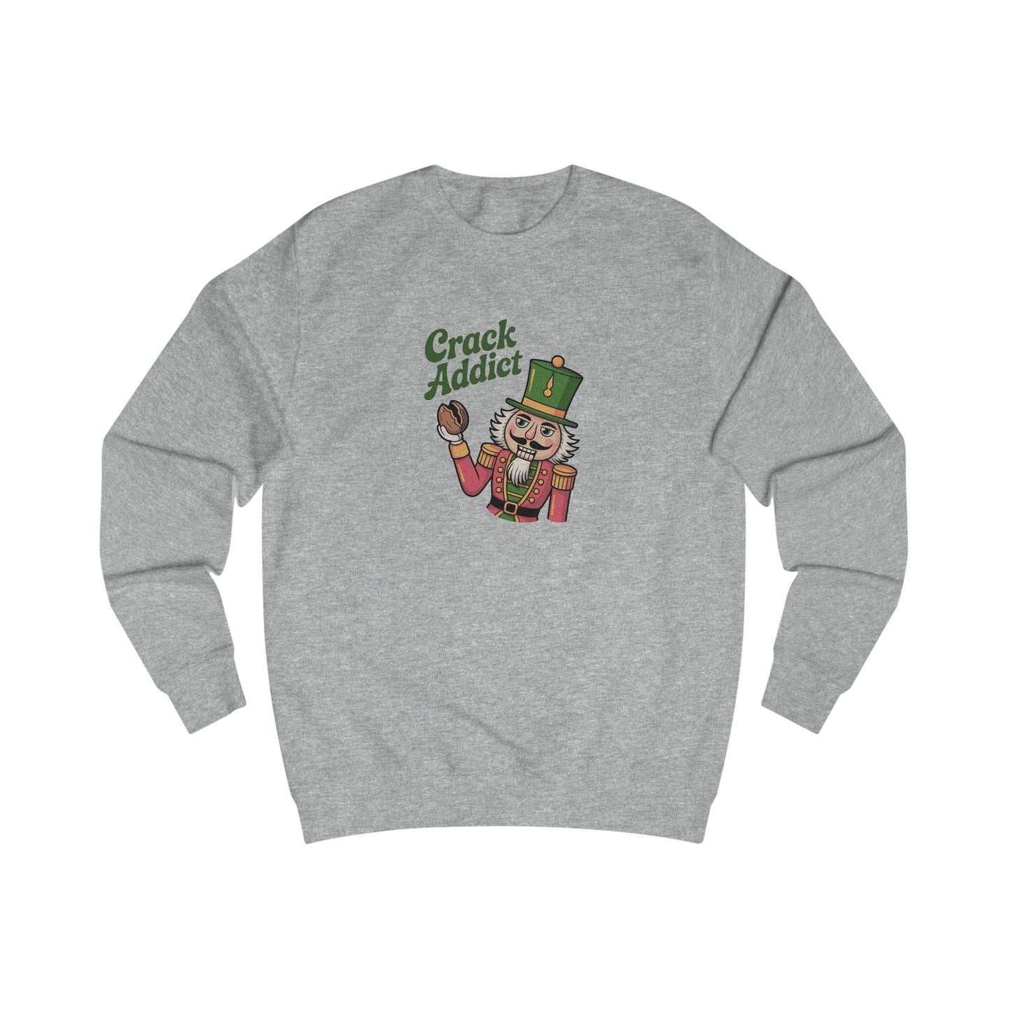 Crack Addict Nutcracker — Vintage Christmas Sweatshirt (Light)