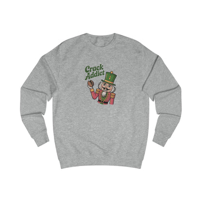 Crack Addict Nutcracker — Vintage Christmas Sweatshirt (Light)