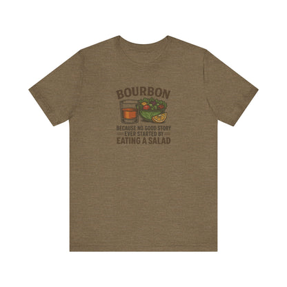 Bourbon > Eating a Salad — Retro Graphic Tee (Light)