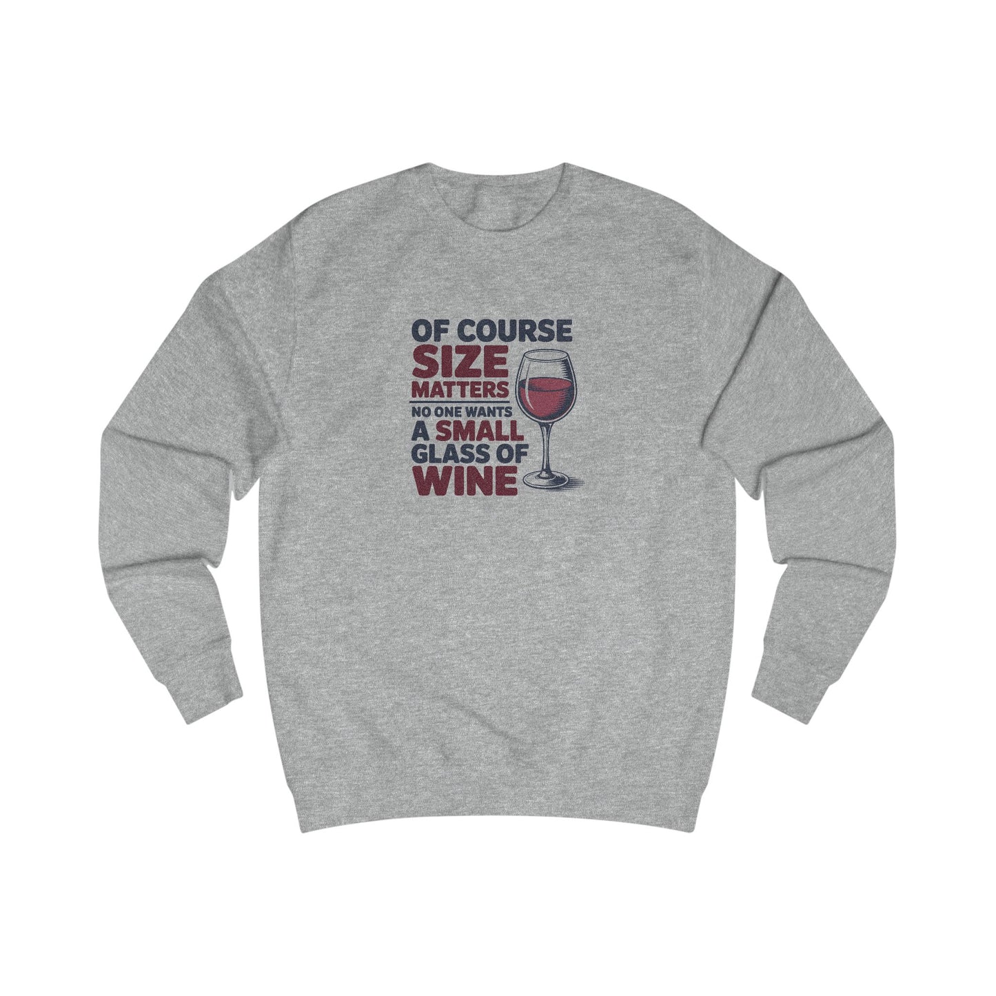 Big Glass Energy — Wine Lover Retro Sweatshirt (Light)