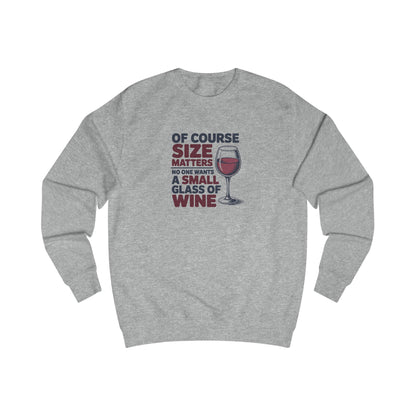Big Glass Energy — Wine Lover Retro Sweatshirt (Light)