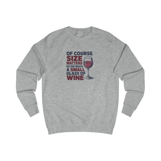 Big Glass Energy — Wine Lover Retro Sweatshirt (Light)