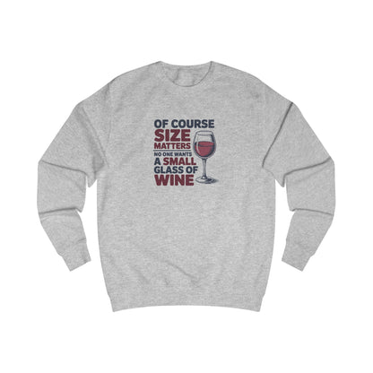 Big Glass Energy — Wine Lover Retro Sweatshirt (Light)