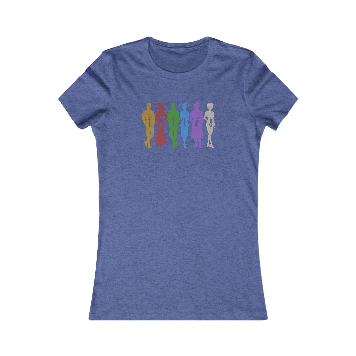 The Usual Suspects, Properly Armed — Clue Retro Women's Tee (Dark)