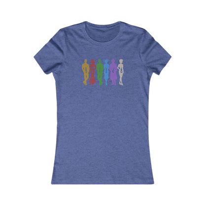The Usual Suspects, Properly Armed — Clue Retro Women's Tee (Dark)
