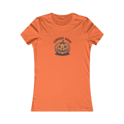 Current Mood (Vintage Jack) — Retro Halloween Women's Tee (Light)
