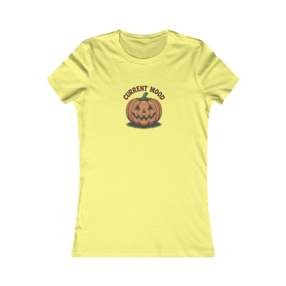 Current Mood (Vintage Jack) — Retro Halloween Women's Tee (Light)