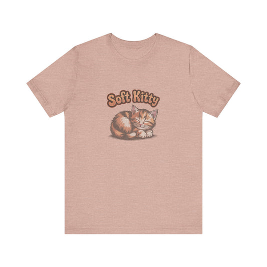 Soft Kitty Sick-Day Lullaby — Big Bang Theory Retro Tee (Light)