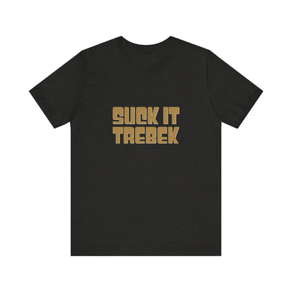 Suck It Trebek — SNL Celebrity Jeopardy Sketch Retro Tee (Dark)