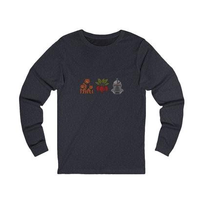 Bears, Beets, Battlestar (Icons) — Retro Long Sleeve (Dark)