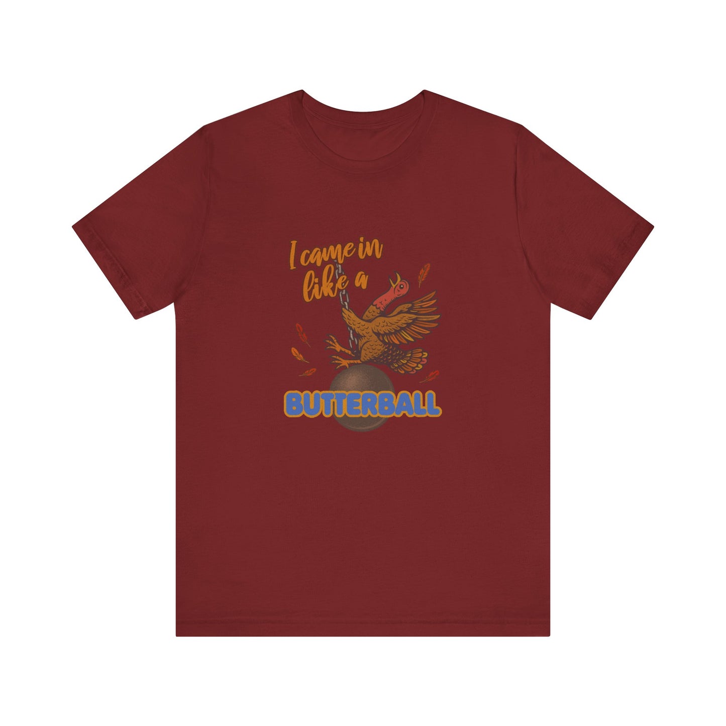 Like a Butterball — Miley Cyrus Thanksgiving Parody Retro Tee (Dark)