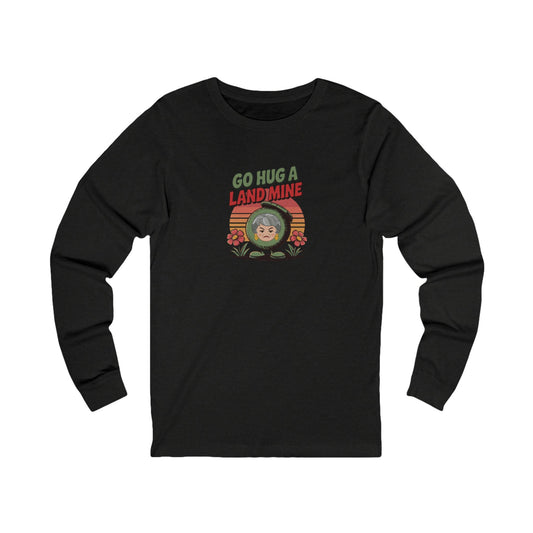 Go Hug a Land Mine — Dorothy Zbornak Retro Long Sleeve (Dark)