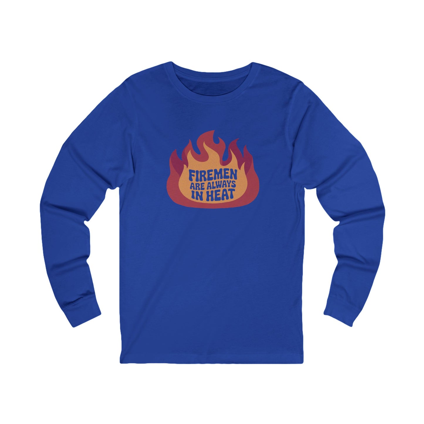 Firemen Are Always in Heat — Flirtatious Retro Long Sleeve (Dark)