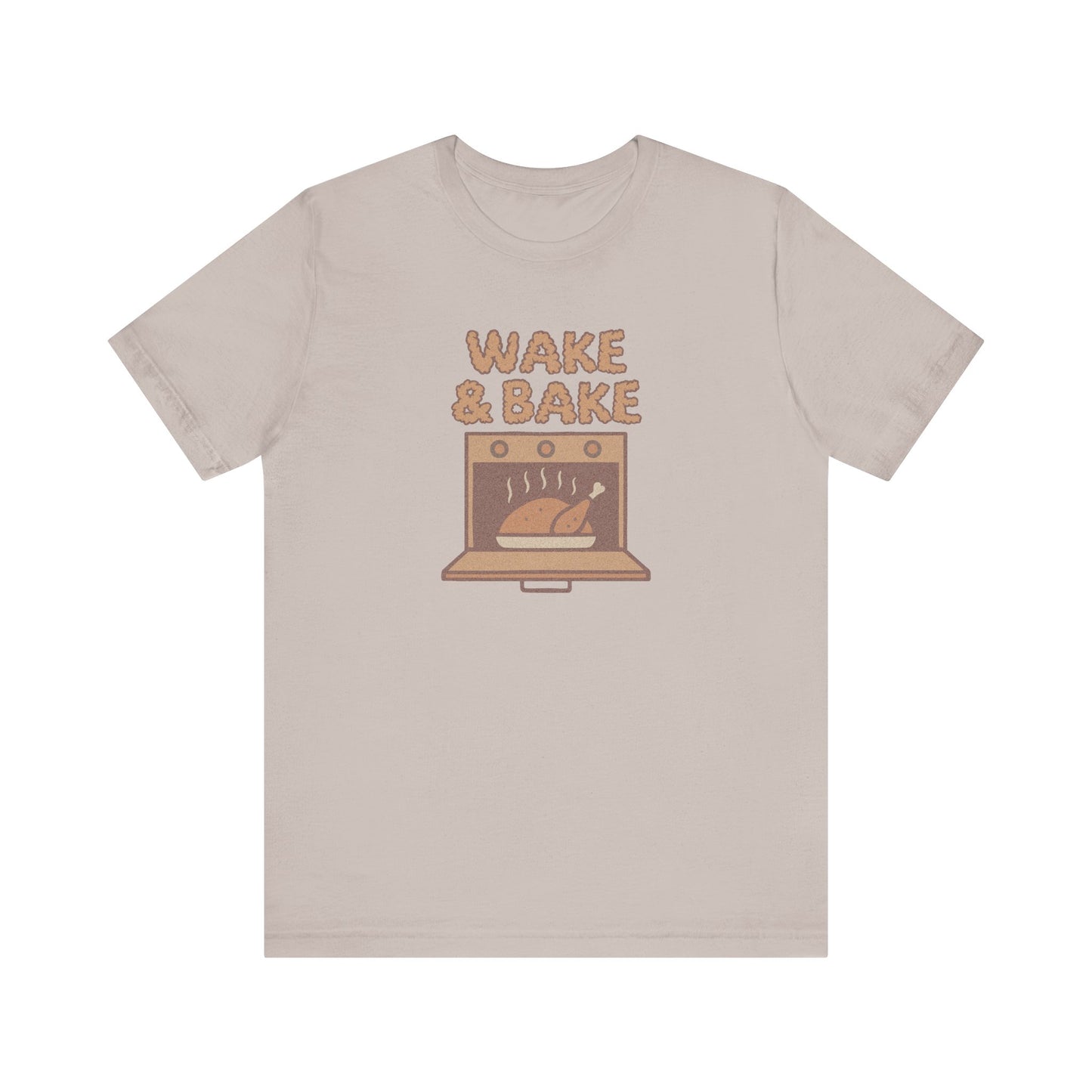 Wake & Bake — Retro Thanksgiving Turkey Tee (Light)