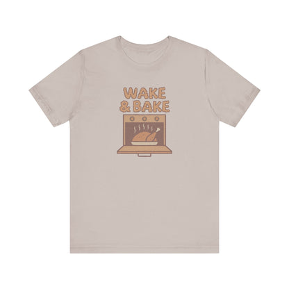 Wake & Bake — Retro Thanksgiving Turkey Tee (Light)