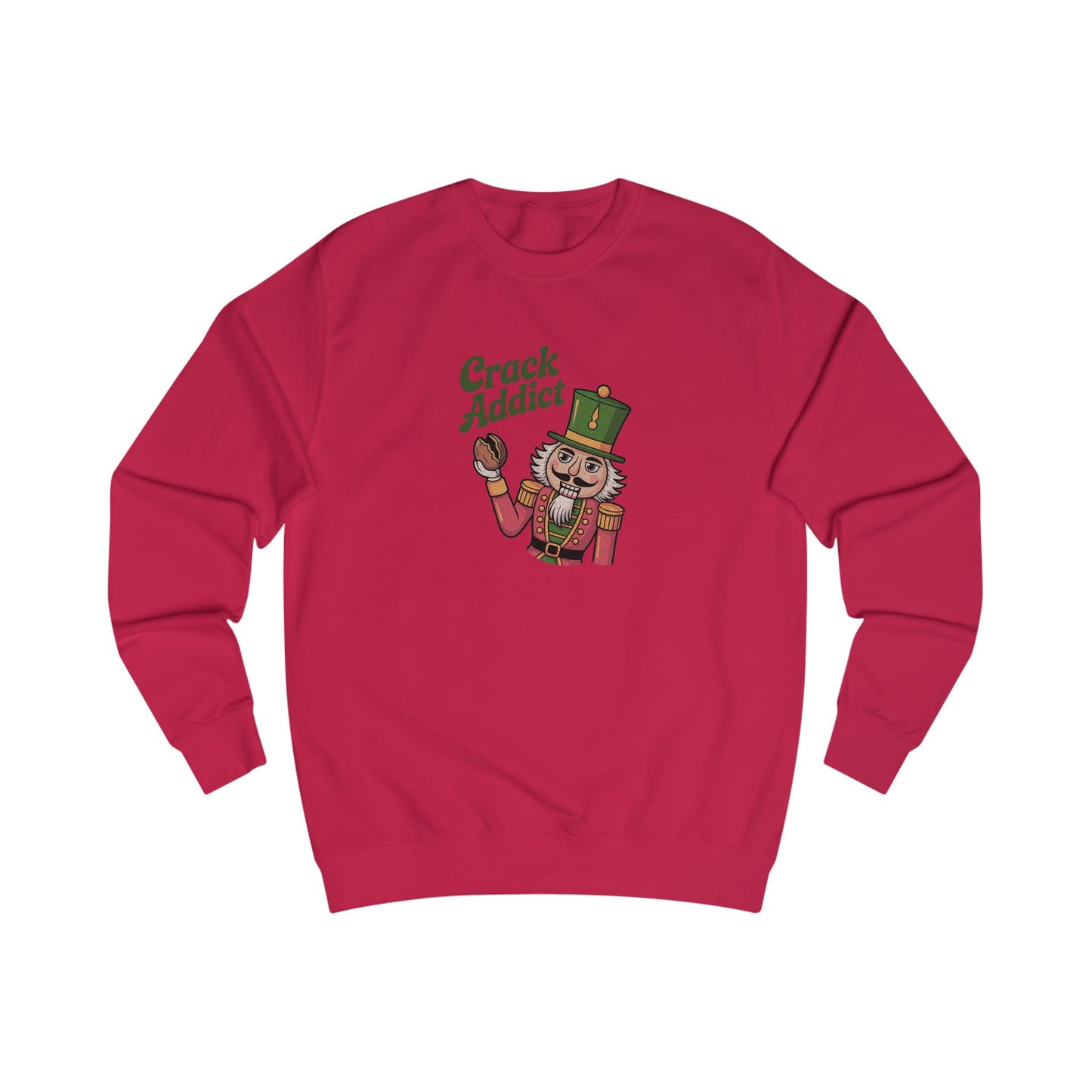 Crack Addict Nutcracker — Vintage Christmas Sweatshirt (Light)