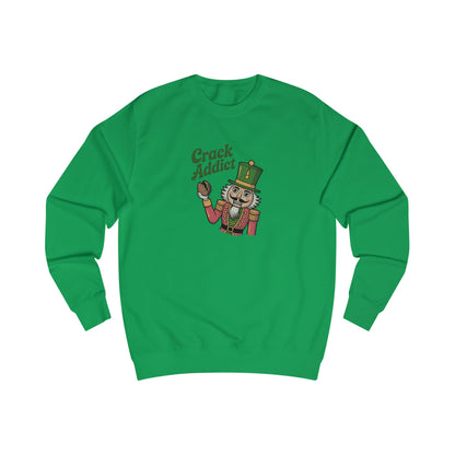 Crack Addict Nutcracker — Vintage Christmas Sweatshirt (Light)