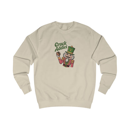 Crack Addict Nutcracker — Vintage Christmas Sweatshirt (Light)