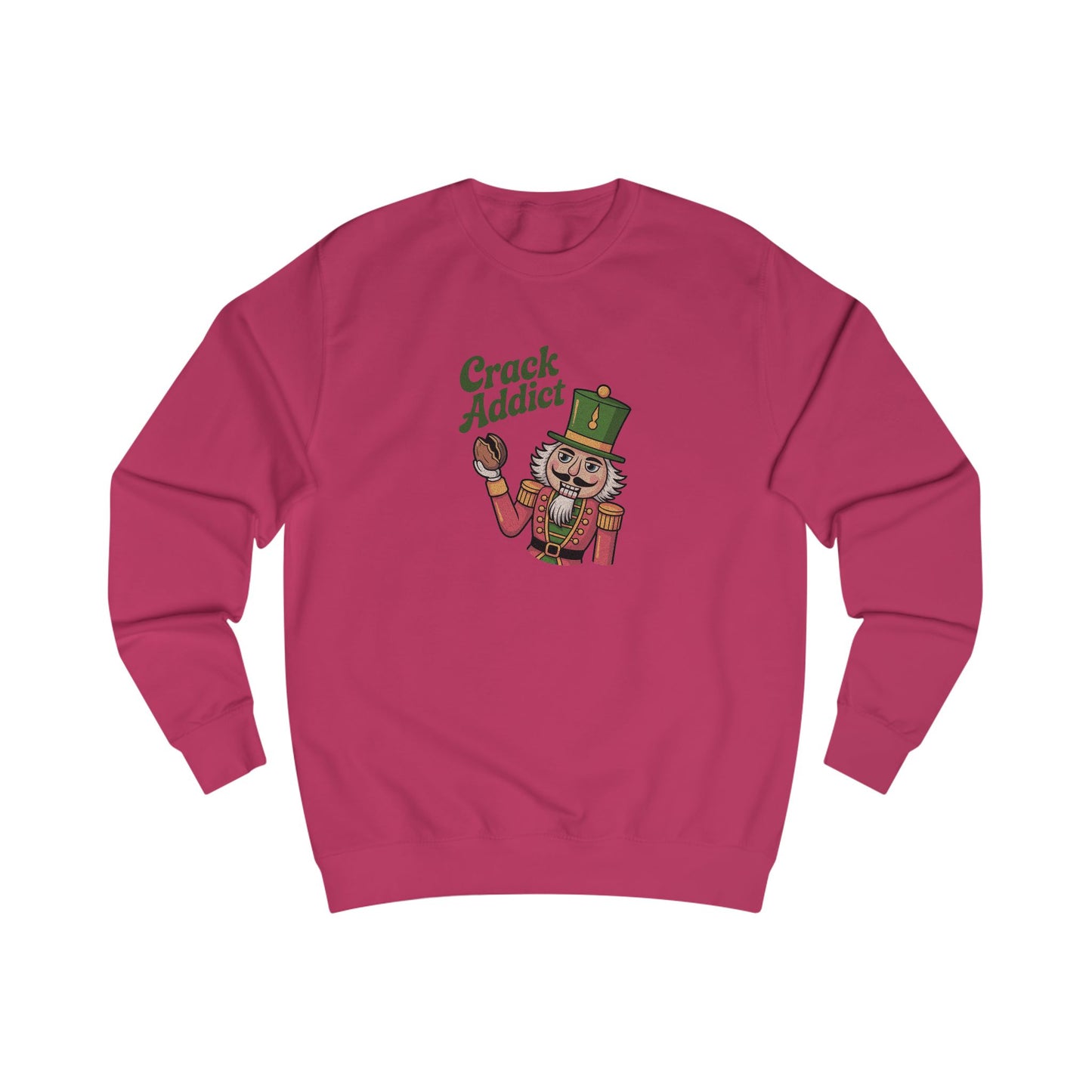 Crack Addict Nutcracker — Vintage Christmas Sweatshirt (Light)