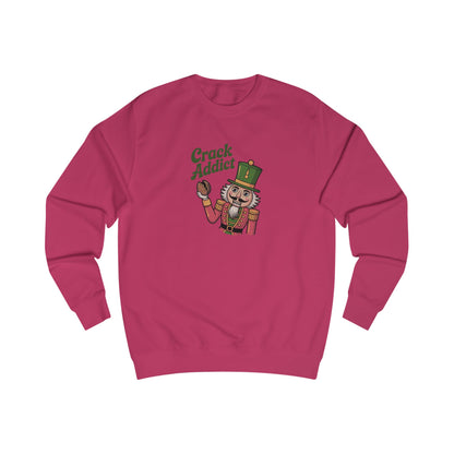 Crack Addict Nutcracker — Vintage Christmas Sweatshirt (Light)