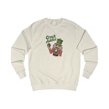 Crack Addict Nutcracker — Vintage Christmas Sweatshirt (Light)