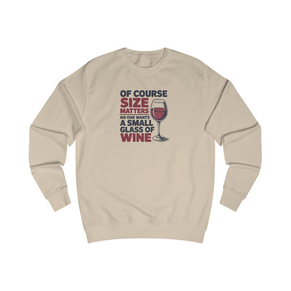 Big Glass Energy — Wine Lover Retro Sweatshirt (Light)