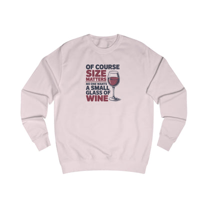 Big Glass Energy — Wine Lover Retro Sweatshirt (Light)