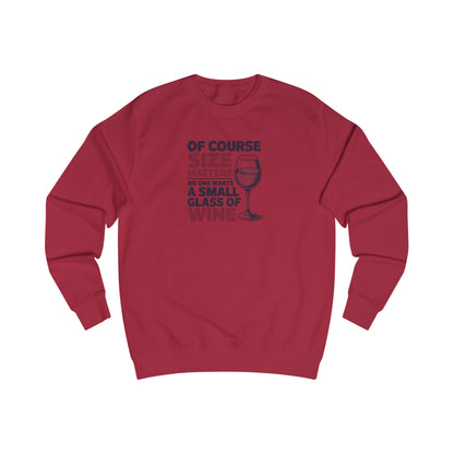 Big Glass Energy — Wine Lover Retro Sweatshirt (Light)