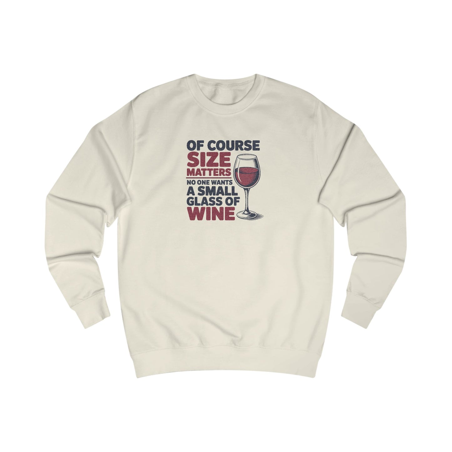 Big Glass Energy — Wine Lover Retro Sweatshirt (Light)
