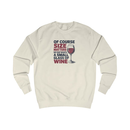 Big Glass Energy — Wine Lover Retro Sweatshirt (Light)