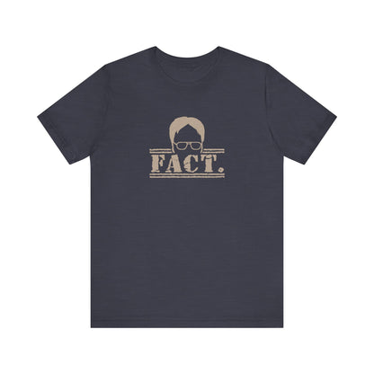 Dwight Schrute FACT. — The Office-Inspired Retro Tee (Dark)