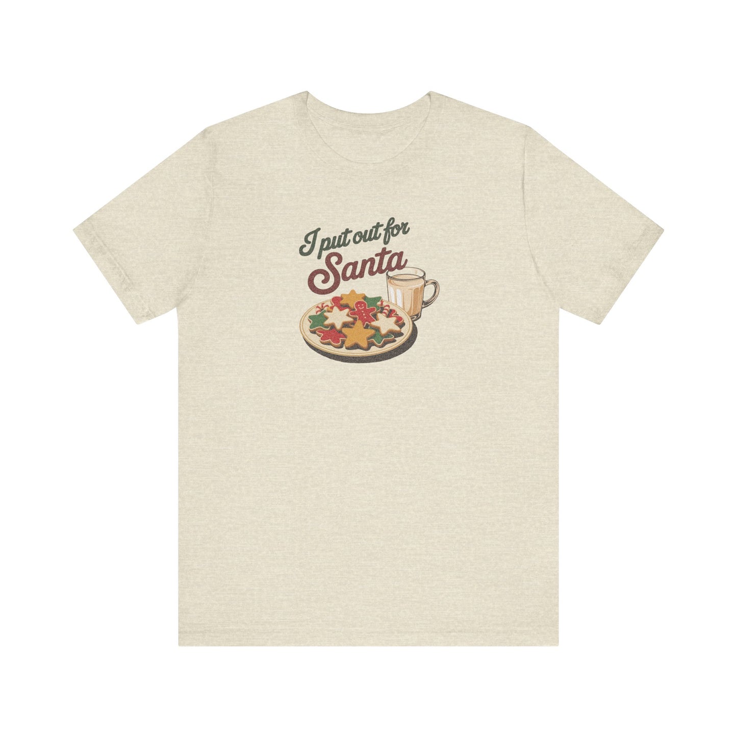 I Put Out for Santa — Retro Christmas Cookies Tee (Light)
