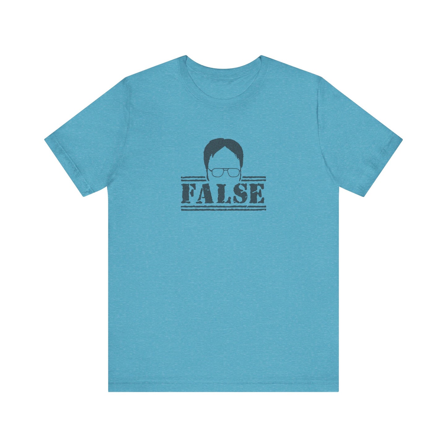 Dwight Schrute FALSE —  The Office-Inspired Retro Tee (Light)