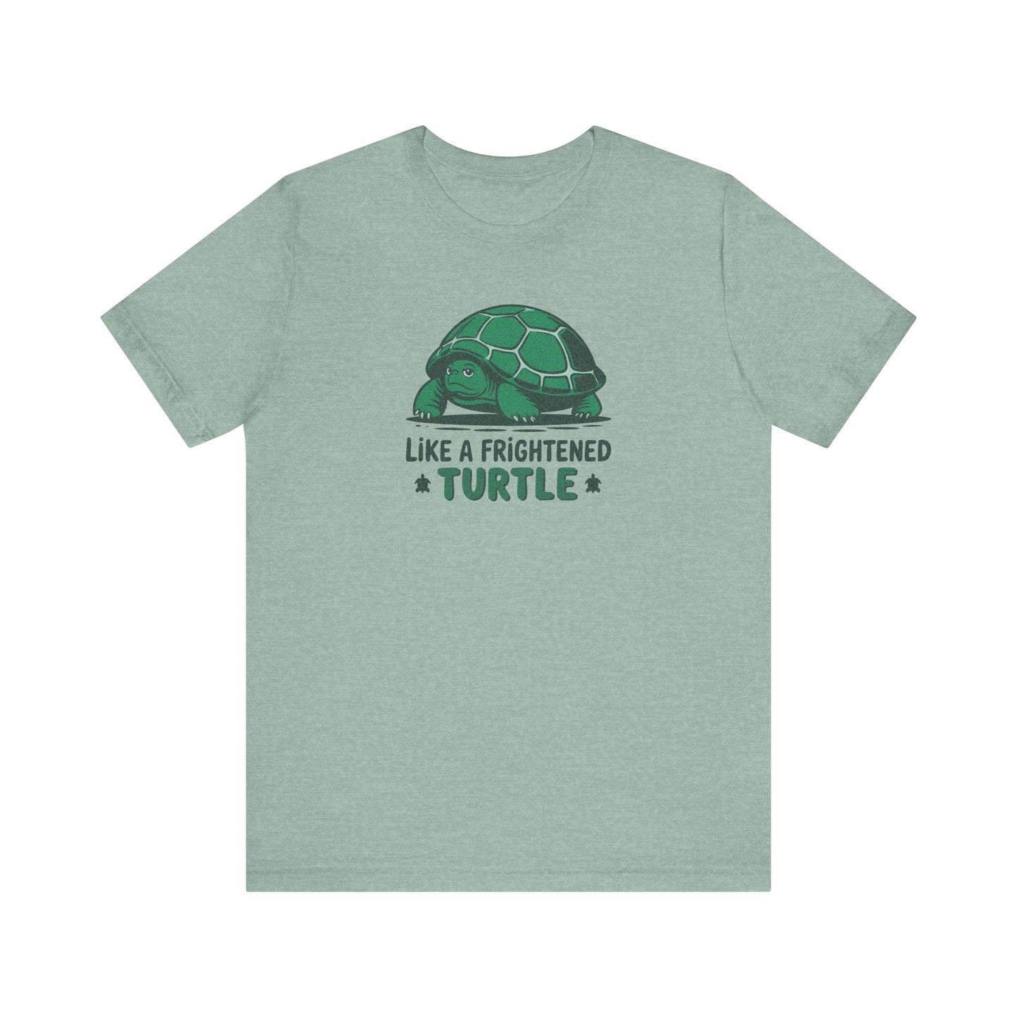 Like a Frightened Turtle — George Costanza Shrinkage Retro Tee (Light)