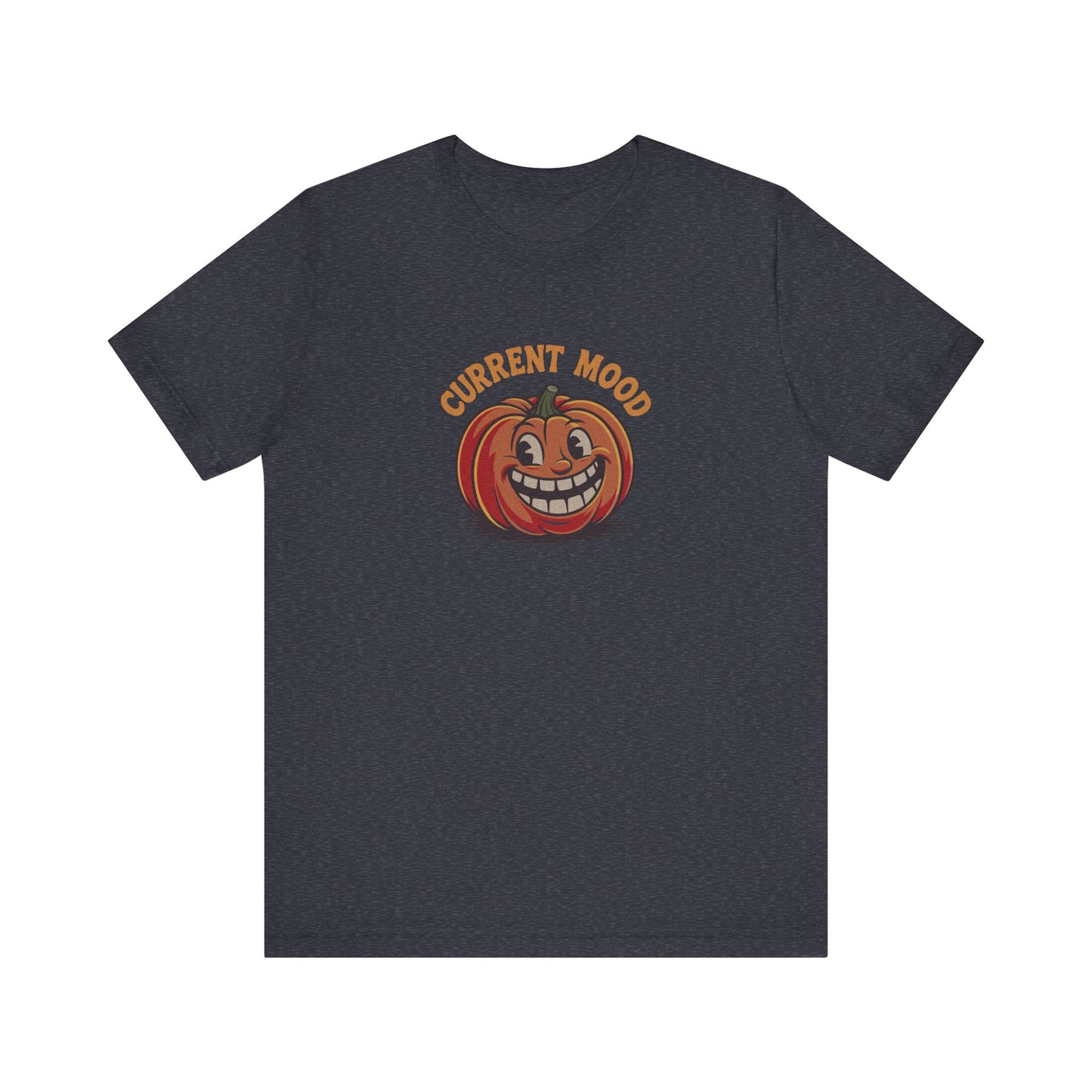 Current Mood (Toothy Jack) — Retro Halloween Tee (Dark)