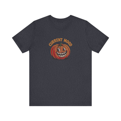 Current Mood (Toothy Jack) — Retro Halloween Tee (Dark)