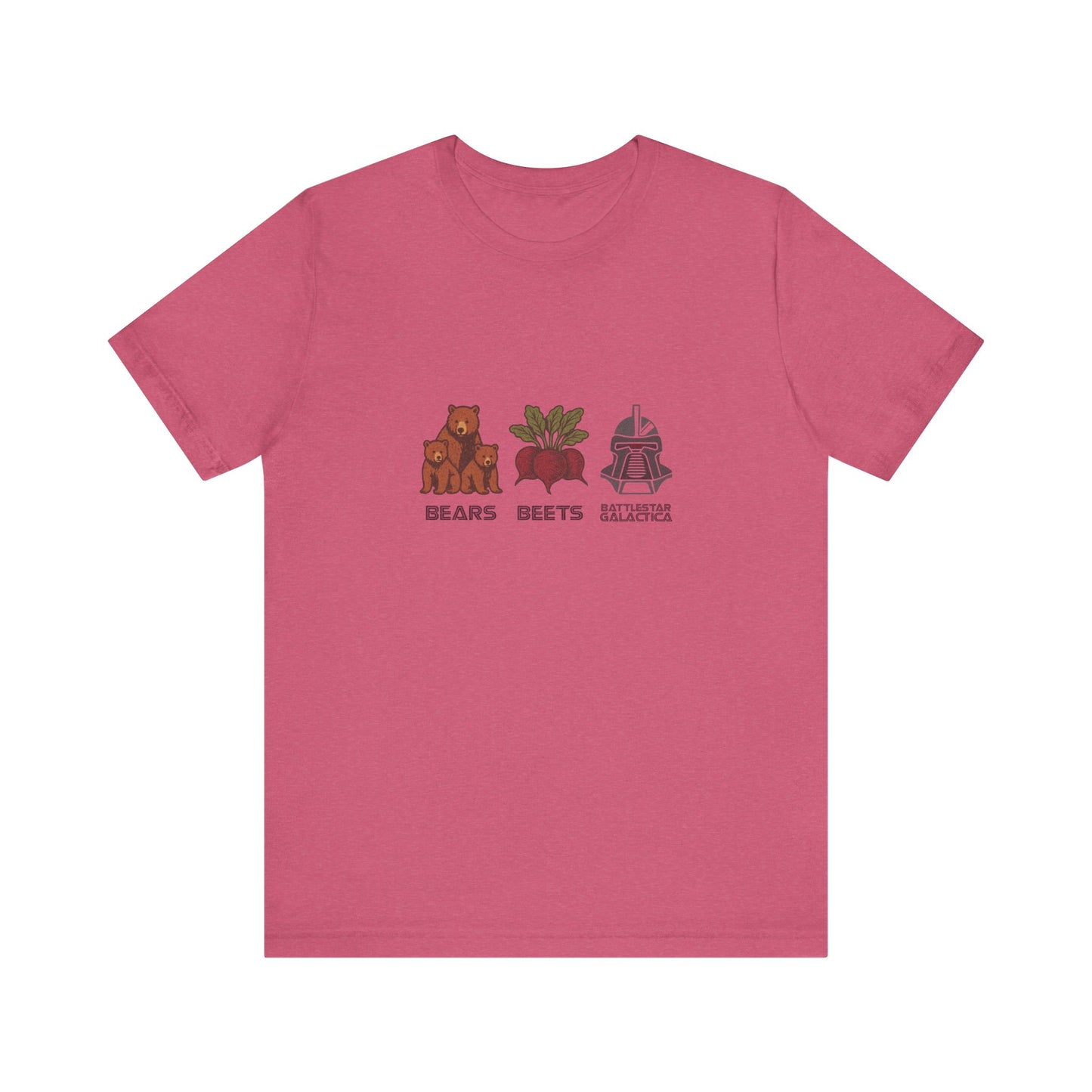 Bears, Beets, Battlestar (Captions) — Retro Tee (Light)