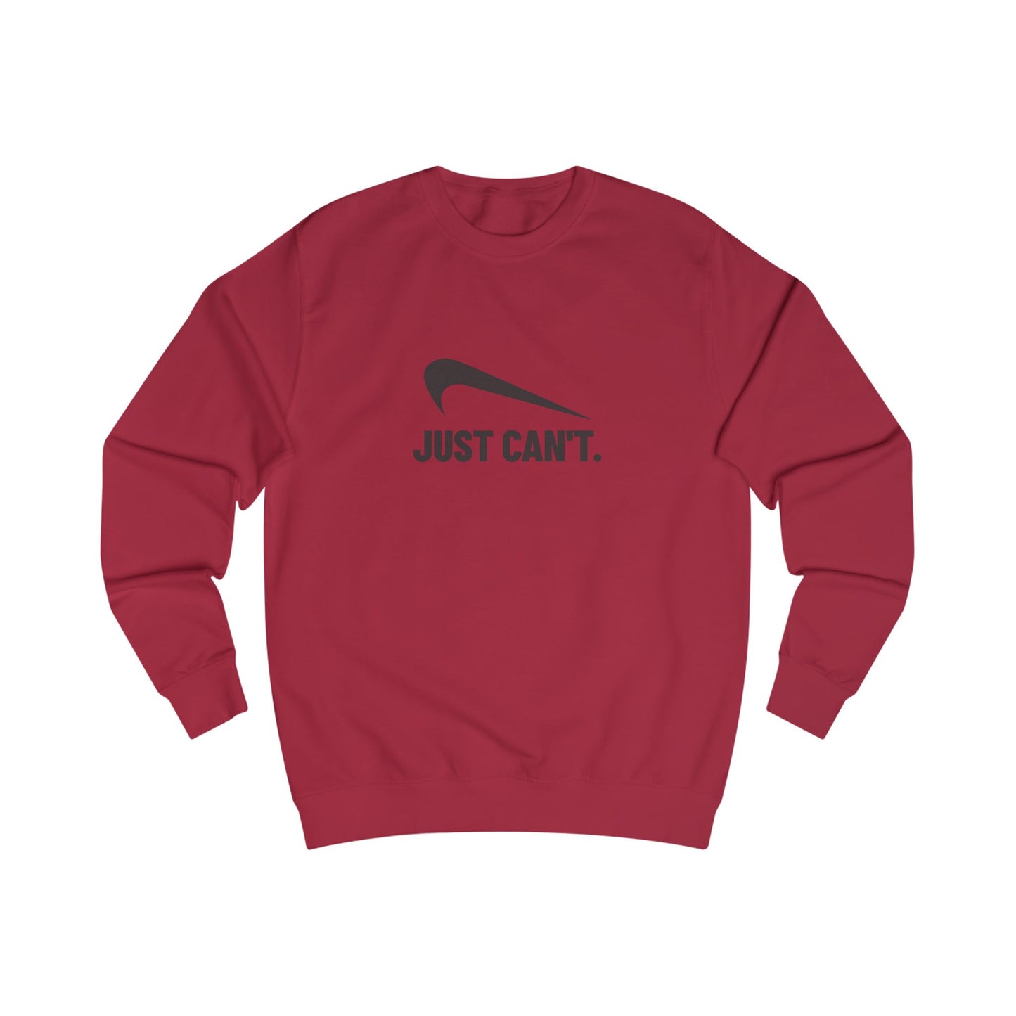 Just Can’t Athletic Parody — Retro Workout Sweatshirt (Light)