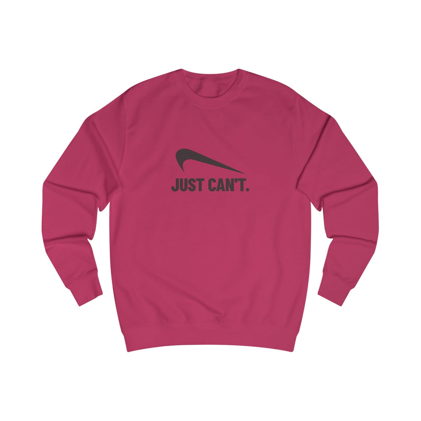 Just Can’t Athletic Parody — Retro Workout Sweatshirt (Light)